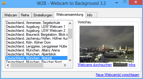 W2B Webcamsammlung